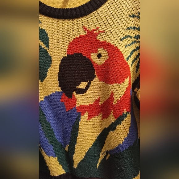 Topshop "tropical parrot" cropped sweater - Picture 5 of 5
